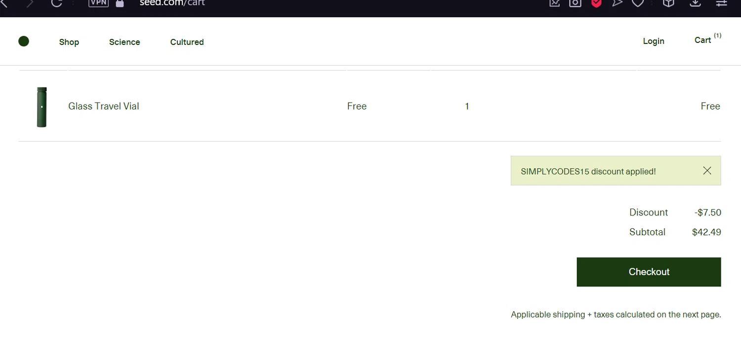 How to apply Seed.com coupon code